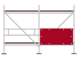 Frontfeld Gerüst-Banner - Banner drucken und weitere Großflächenwerbung