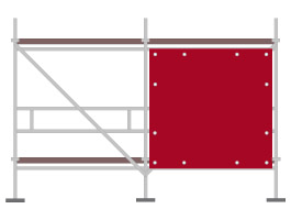 Frontfeld Gerüstplane - Großflächenwerbung, Zaunbanner und mehr